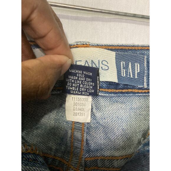 Gap Size 6 Light Wash Denim Midi Skirt with a Front Slit - Picture 4 of 8